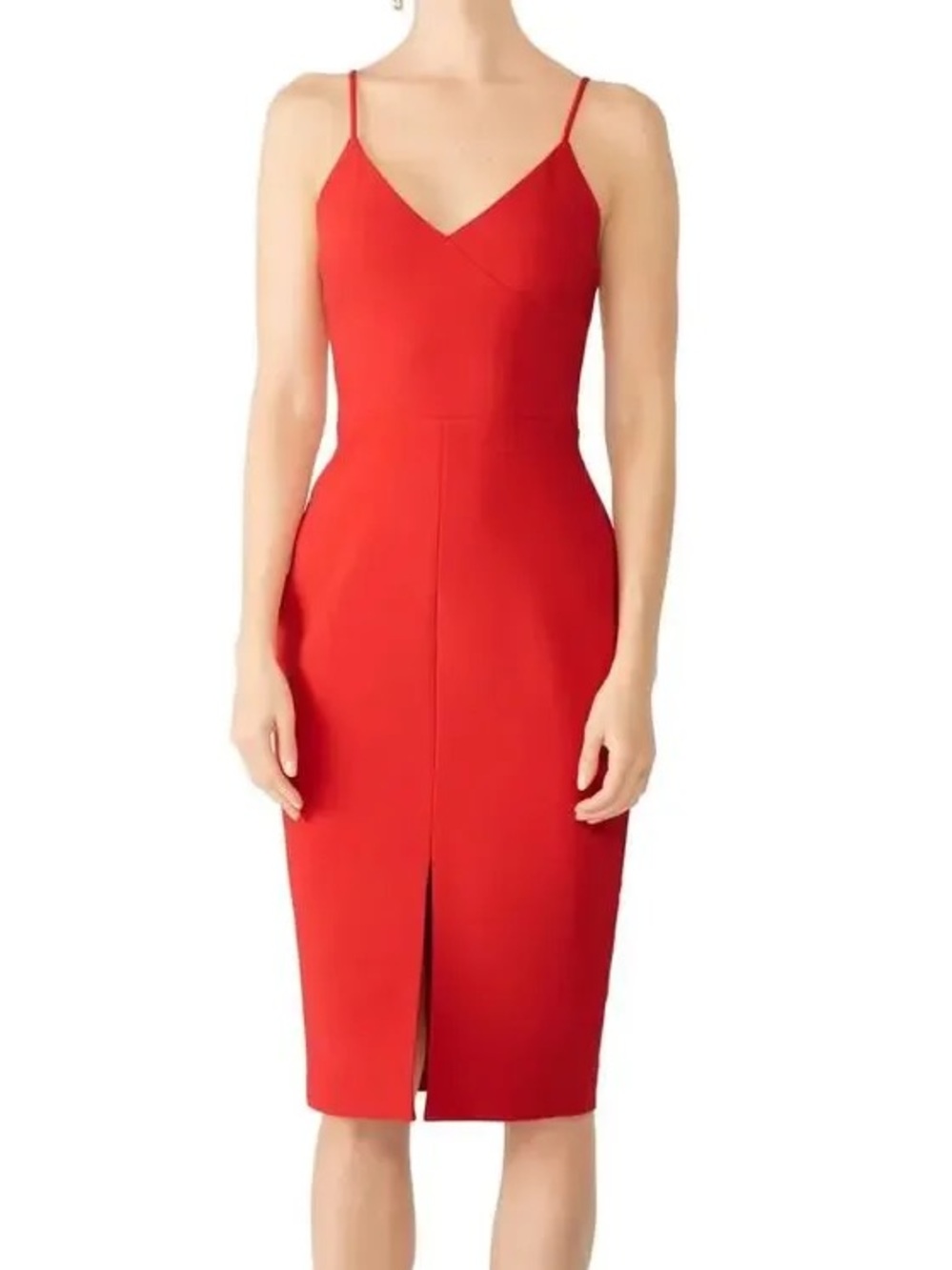 Likely Brooklyn red midi dress